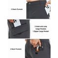 thumbnail image 5 of NORTHYARD Men's and Big Men's Cargo Pants Hiking Camping Lightweight Quick Dry Waterproof Outdoor Work Pant with Multipockets Darkgrey 3XL, 5 of 8