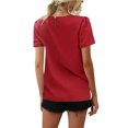 thumbnail image 1 of Camiseta holgada de manga corta Sonducket para mujer informal verano regalo rojo XXL, 1 of 6