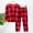 Red, variant on Boys Chessboard Plaid Long Sleeve Shirt & Pant Set Pure Cotton Pamajas Set (Red 150/9T)