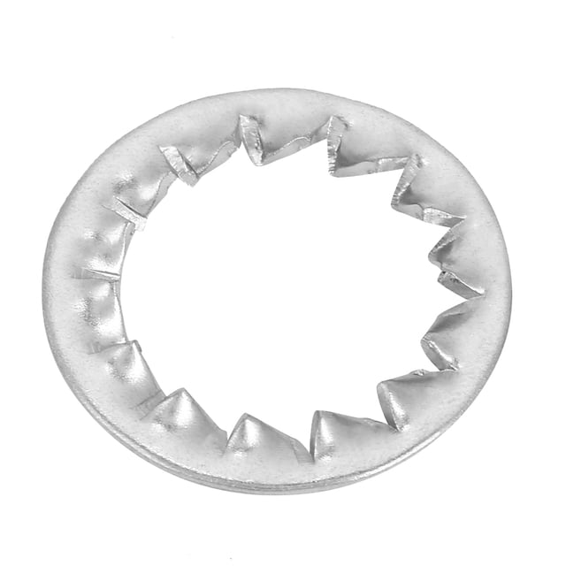 100 Pcs M4 Acier Inoxydable Verrou Dentelé Laveuse Ensemble d'Outils Plats, en Matériau Acier Inoxydable, Huit Types de Verrou Dentelé Laveuse Plate, Adapté pour Connexions Électriques