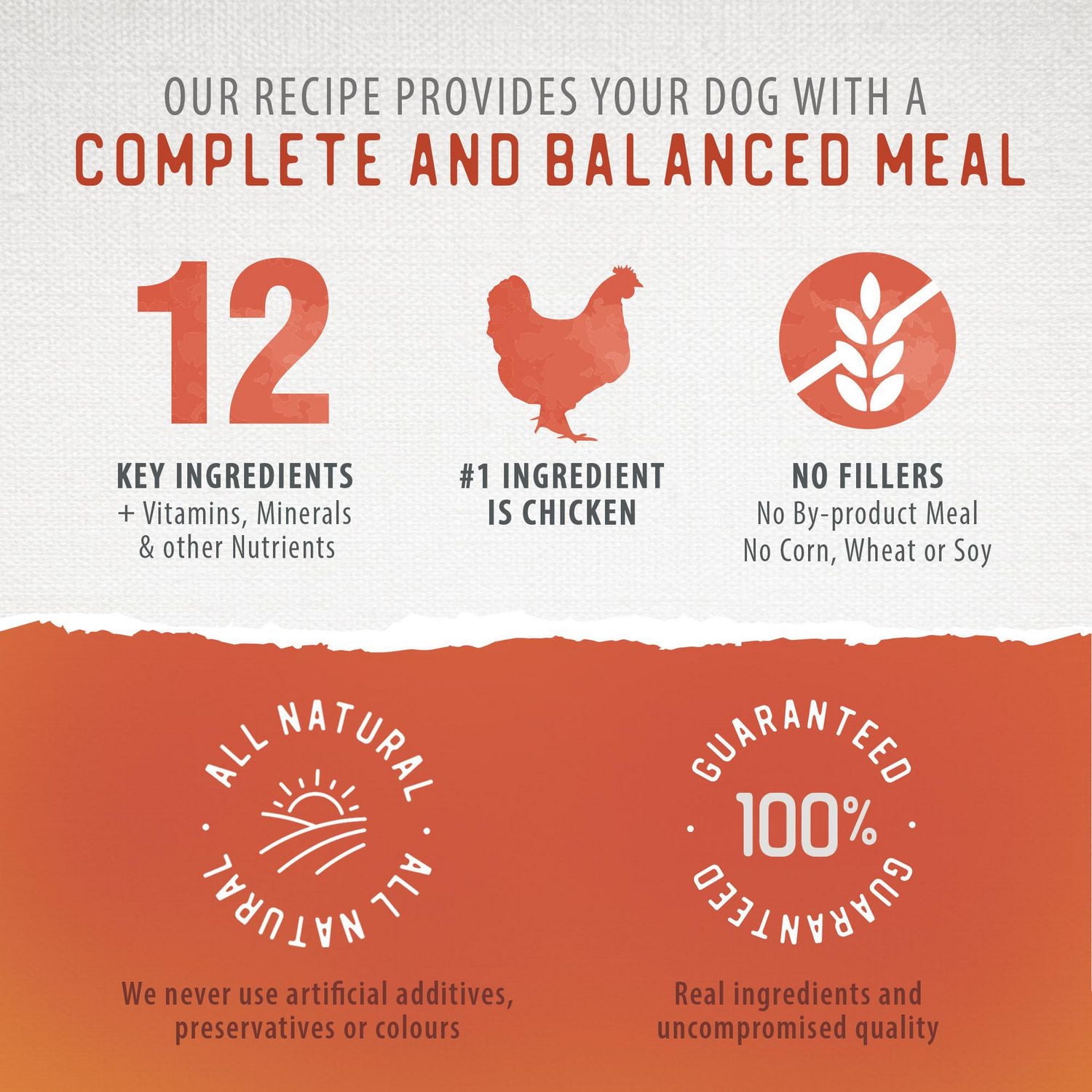 Caledon Farms all Natural Freeze-Dried Coated Chicken Recipe Premium Dry Dog Food 3.5kg, Freeze-Dried Coated Kibble Chicken