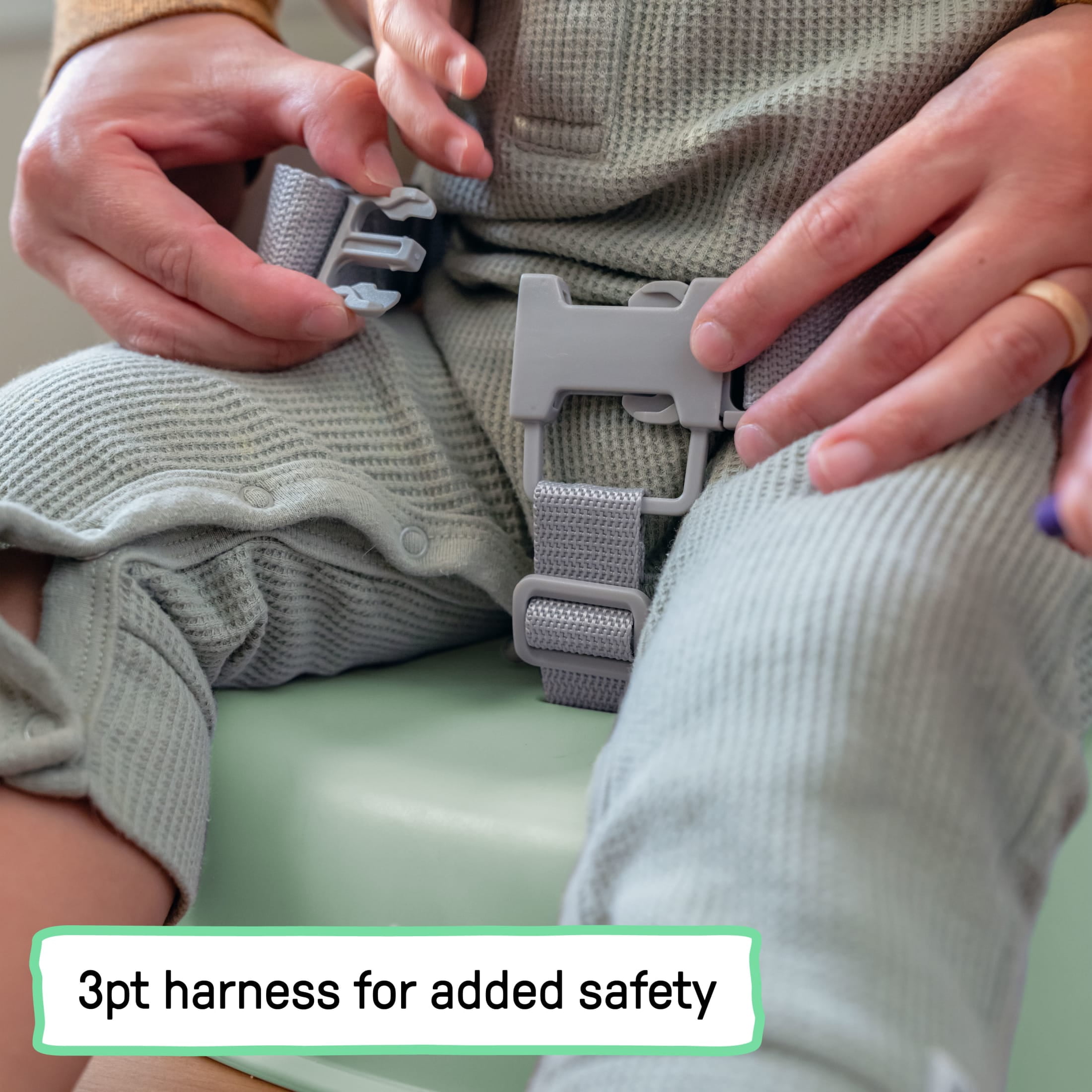 Ingenuity My Spot Easy-Clean Baby Booster Seat Feeding Chair - Green