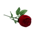 thumbnail image 3 of Caja para anillos de rosas, caja de presentación para anillos de propuesta, caja portátil para compromisos románticos. Rojo, 3 of 8