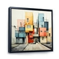 thumbnail image 2 of Designart "Painting the Street Art II" Cityscapes Floater Framed Wall Decor, 2 of 7