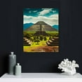 thumbnail image 4 of Nawypu Teotihuacan Pictures for Living Room Old of The , Painting Multi Panel Canvas Wall Art Artwork Modern Home Decor Framed Ready to Hang, 4 of 4