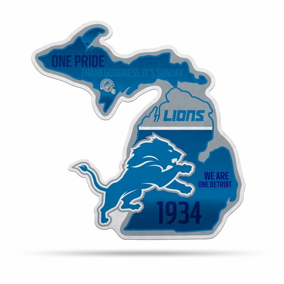LIONS 18" STATE SHAPE PENNANT