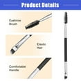thumbnail image 5 of Vocoste 3pcs Soft Double Sided Eyebrow Brush Angled Eye Brow Brush Eyelash Extension Brush Silver Tone Black, 5 of 7