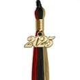 thumbnail image 2 of Endea Graduation Black/Red/Antique Gold Graduation Tassel with Gold Date Drop, 2 of 2