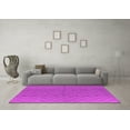 thumbnail image 3 of Ahgly Company Indoor Round Solid Pink Modern Area Rugs, 5' Round, 3 of 4