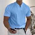 thumbnail image 4 of Conationfirm Camisa para hombre, camisetas ajustadas con cuello en V, camisetas deportivas para entrenamiento de gimnasio, 4 of 7