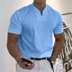 thumbnail image 4 of Conationfirm Camisa para hombre, camisetas ajustadas con cuello en V, camisetas deportivas para entrenamiento de gimnasio, 4 of 7