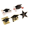 thumbnail image 4 of GOOHOCHY 5 uds sombrero de mujer Pin de solapa de graduación para la temporada de graduación broches y pines de gorro de graduación negro para mujer, 4 of 8