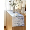 thumbnail image 5 of Table Runner 72 Inches Long for Kitchen Dining, Navy Blue Polka Dots Dresser Scarf Farmhouse, Dining Table Decorations for Wedding/Parties, Vintage Abstract Art Watercolor 14 x 72 In, 5 of 8