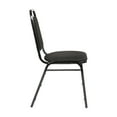 thumbnail image 6 of Flash Furniture Trapezoidal Back Stacking Banquet Chair in Black Fabric - Black Frame, 6 of 9