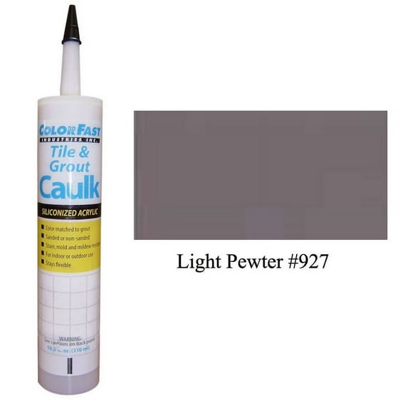 ColorFast Latex Colored Caulk - TEC Color Line: Light Pewter Sanded