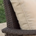 thumbnail image 2 of Kingsfield Outdoor Wicker Club Chairs with Tan Cushions, Set of 2, Brown, 2 of 6
