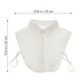 thumbnail image 2 of NUOLUX Collar Shirt Fake Faux False Collar Cotton Blouse Uniform Detachable Lady Half Dickey Turtleneck Dicky Neck Suitwomen, 2 of 6