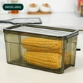 thumbnail image 1 of Organization and Storage,Refrigerator Plastic Storage Room Organization and Storage Basket Stackable Food Refrigerator Sorting Box with Cutout Handle Suitable for Refriger Kitchens, 1 of 5