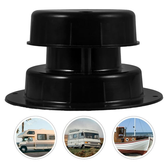 WHAMVOX  Plumbing Vent Cover for Rv Sewer Cap Trailer Shape Stops Black