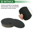 thumbnail image 4 of 50 Pcs Round Sandpaper 220 Grit Hook and Loop Sanding Sheets Universal for Automotive Refinishing 125x125mm Silicon Carbide Black, 4 of 7