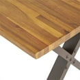thumbnail image 5 of Noble House Jedidiyah Acacia Wood Desk with Iron Legs in Teak Brown, 5 of 9