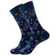 thumbnail image 1 of Calcetines coloridos para hombre Harajuku colorido feliz símbolo divertido ajedrez internacional fórmula geométrica calcetín de algodón regalo de Navidad, 1 of 5
