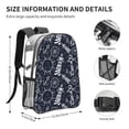 thumbnail image 4 of Honeii Anchors and Lighthouse Print Clear Backpack Heavy Duty Transparent Bag 17" See Through BookBag for Women Men Adults Work Festival Sports Travel, 4 of 7