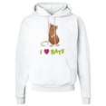 thumbnail image 2 of Inktastic I Love Rats Adult Hoodie Sweatshirt, 2 of 4