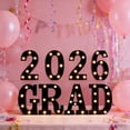 thumbnail image 5 of Graduation 2026 LED Long Marquee Light Up Letters 'Grad 2026' Graduation Party For Kindergarten Preschool High School College Graduation, 5 of 5