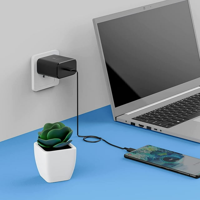 Super Fast USB C Charger Kit Compatible Samsung Note 10 20 Plus / S21 / S21 Ultra / S20 / S9/S8/ S10e /S10 5G Ultra, Google Pixel 4 3 2 3A XL, iPad Pro 12.9/11, 45W PD Wall Power Adapter Type C Cable