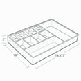 thumbnail image 2 of Large Clear Cosmetic Organizer for Counter with Compartments, 2 of 4