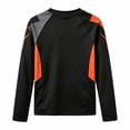 thumbnail image 6 of Unisex Children Athletic Tee, Color Block Long Sleeve Sports Running Shirt, 6 of 6
