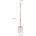 thumbnail image 4 of Hymkun 6 Tine Steel Fork Pitchfork with Hardwood Handle, Garden Fork for Transferring Manure, Mulch with Cushion Grip, 4 of 4