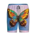 thumbnail image 4 of Fotbe Oil Painting Beautiful Butterfly Pajama Shorts for Men, Men's Pajama Bottoms, Sleepwear,Short Pajama Pants-X-Large, 4 of 9