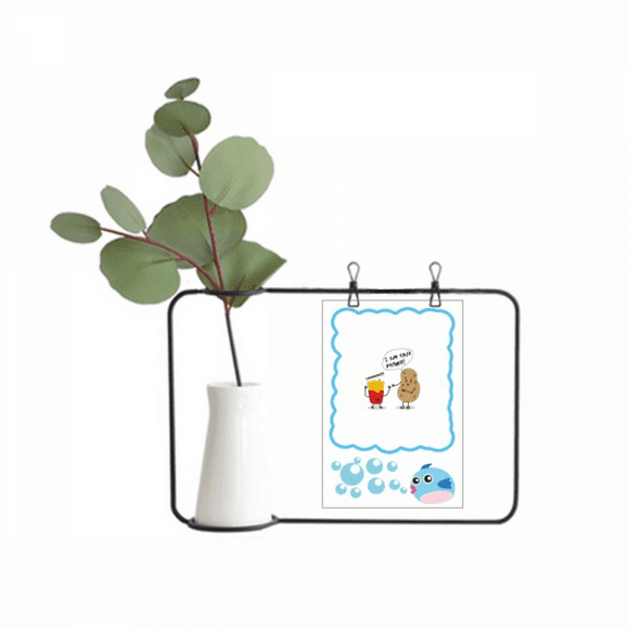 Father Potato Chips Origin Transparent Glass Hanging Vases Decoration Bottle