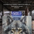 thumbnail image 3 of High Precision Body Weight Scale Smart Bathroom Scales with Large LCD Display(400lbs),Decorative for Bedroom-Majestic Wolf With Piercing Yellow Eyes, 3 of 4