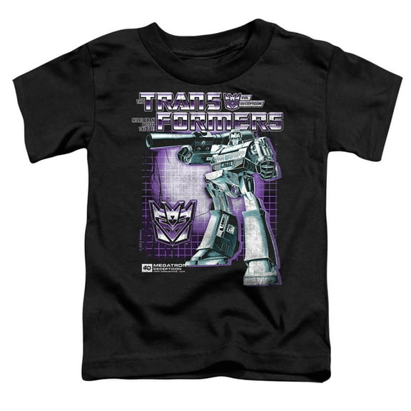 Transformers 40th Anniversary Megatron Box Kids T Shirt (Medium) for Youth Toddler Boys and Girls, Black