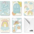 thumbnail image 1 of Baby Shower Thank You Cards Assortment, 50-count | Hand-illustrated 5 Designs, Envelopes Included, Bulk Variety Pack (classic), 1 of 5