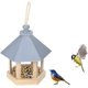 thumbnail image 1 of Comedero para pájaros, comedero colgante en forma de casa de madera, utilizado para decoración de parques y jardines al aire libre, con eslinga., 1 of 7