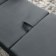 thumbnail image 5 of Single Sofa Bed Chair, 2-1 Convertible Lounge Sleeper Chair with Metal Legs and Pillow, Velvet Fold Out Sofa Couch, 300 LBS Capacity for Bedroom, Living Room, 5 of 7