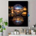 thumbnail image 4 of Disco Ball Reflection Canvas Print, Wall Art for Living Room Bedroom Bar Party Hotel Modern Home, 4 of 8