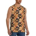 thumbnail image 2 of Daiia Dog Printed Men's Tank Tops,Casual Soft Sleeveless Gym Muscle Shirts Bodybuilding Tee-Large, 2 of 8