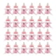 thumbnail image 1 of 24 x Baby bottle mini baby bottle 4x9cm rhinestone pink bear gift favor baby girl baby baptism, 1 of 5