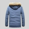 thumbnail image 5 of Male Winter Warm Casual Padded Jacket Thickened Mid Length Pocket Design Hooded Collar Padded Jacket, 5 of 5