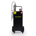 thumbnail image 2 of Simzone 30 Gallon Black with 2 Wheels Pump Portable Fuel Storage Tank Gasoline Diesel Fuel for Car, Lawnmower, ATV, Boat, Motorcycle, 2 of 7