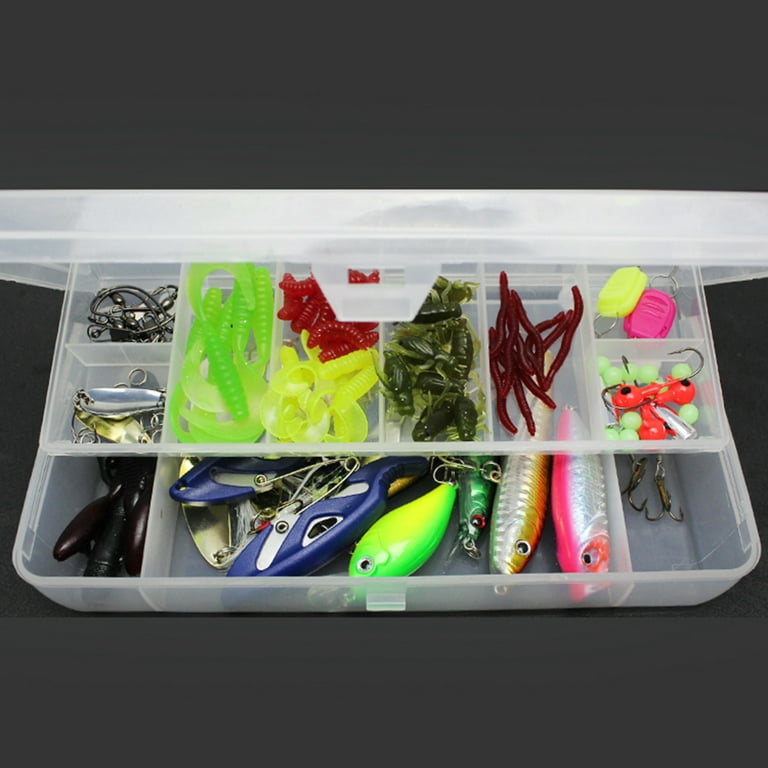  Grub Lures Fishing Jigs Head Hooks Kit, 17pcs Crappie