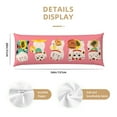 thumbnail image 3 of KLL Ultra Soft Microfiber Body Pillow Cover/Pillowcases 20"x54" with Hidden Zipper Closure-Lucky Cat ,Cute Cat, 3 of 8