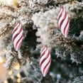 thumbnail image 2 of Zmeidao 6Pcs Christmas Lollipop Candy Cane Ornaments, Red and White Pastel Candy Cane Lollipop Plastic Pendant for Xmas Tree Decor New Year Home Party Supplies, 2 of 6