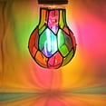 thumbnail image 4 of Gkcity LED Stained Glass Light Bulb,4W E26 Base A19 LED Colored Light Bulb, Stained Glass Bulb for Christmas Decoration,Party,Home Lighting,Garden,Balcony,2 Pack, 4 of 6