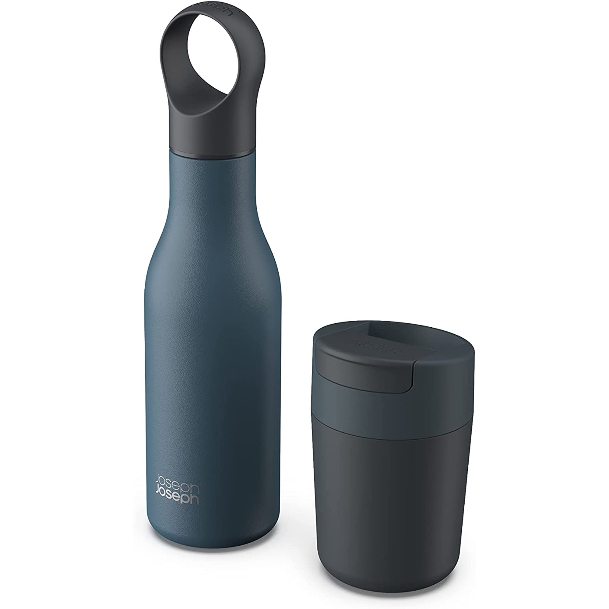 NeatifyesRefill Reuse Repeat 2-Piece Sipp Travel Mug & 500ml Loop Hot Cold Bottle Set - Blue